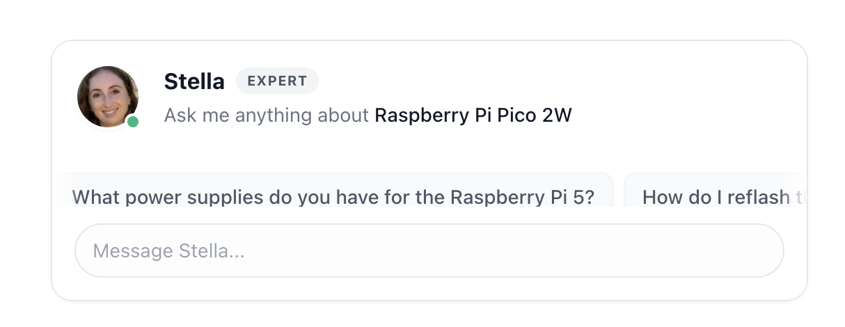 Ninja AI widget on Pi Australia website